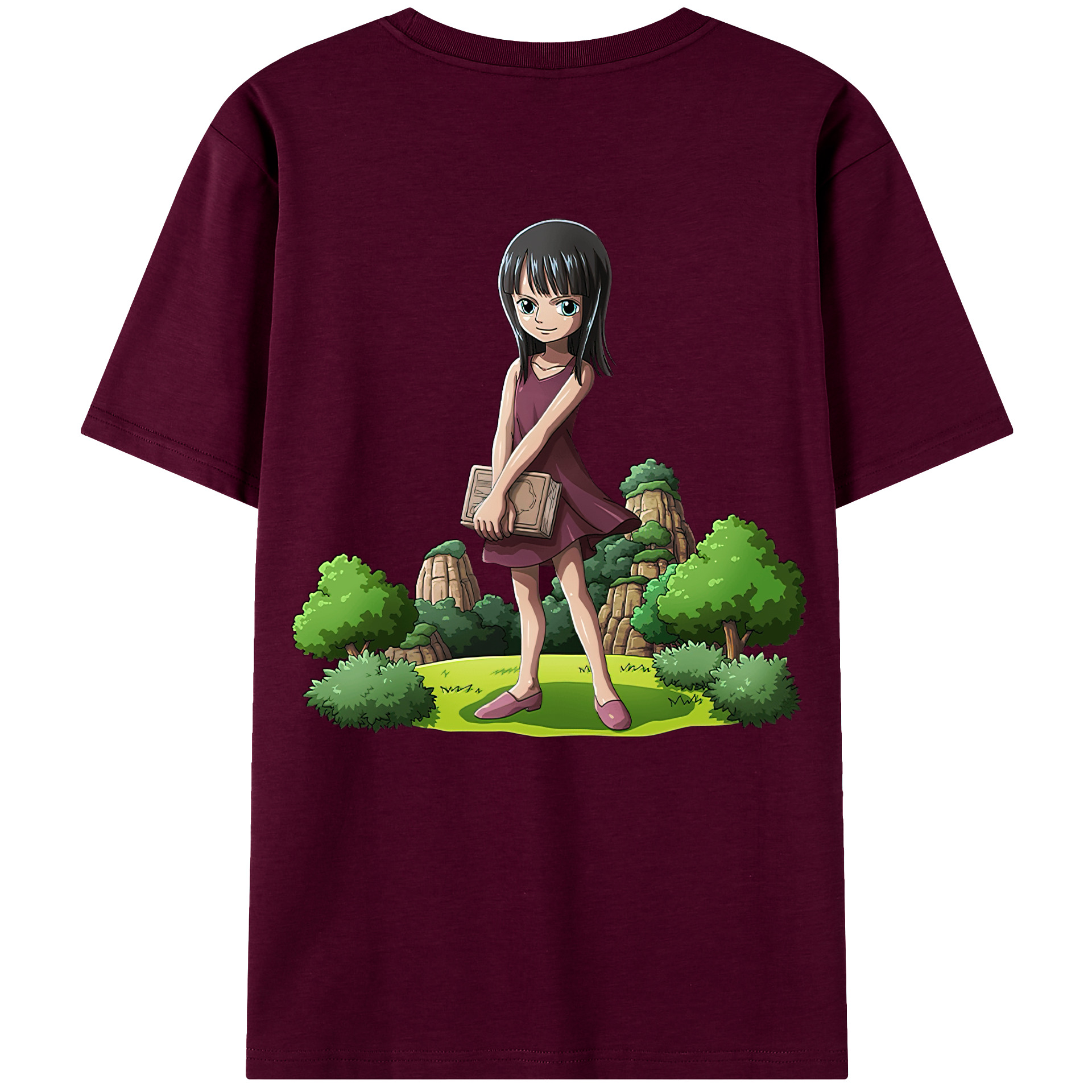 ワンピース ニコ・ロビン ONE PIECE Nico Robin レディース半袖Tシャツ(バックプリント)